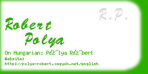 robert polya business card
